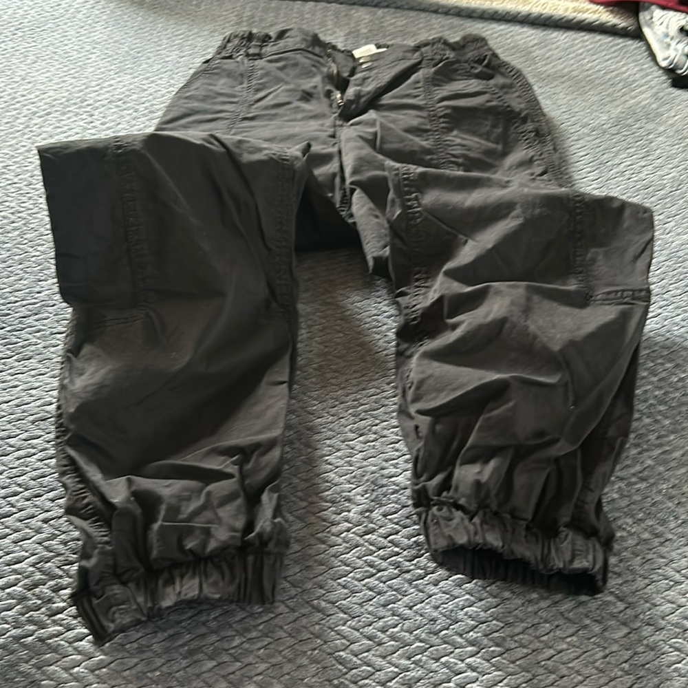 Black cargo juniors pants